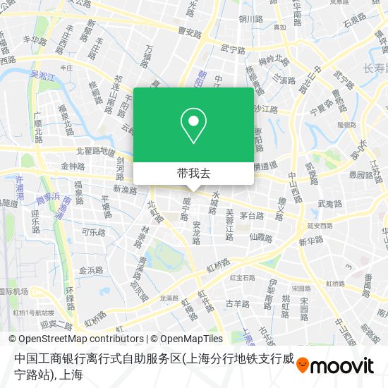 中国工商银行离行式自助服务区(上海分行地铁支行威宁路站)地图