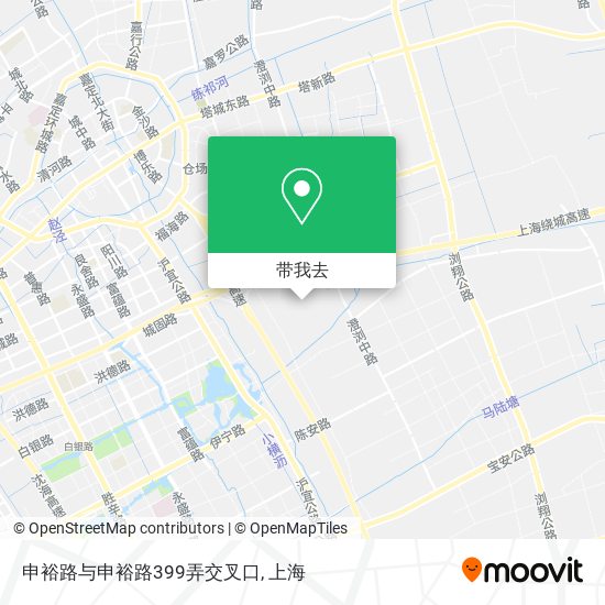申裕路与申裕路399弄交叉口地图