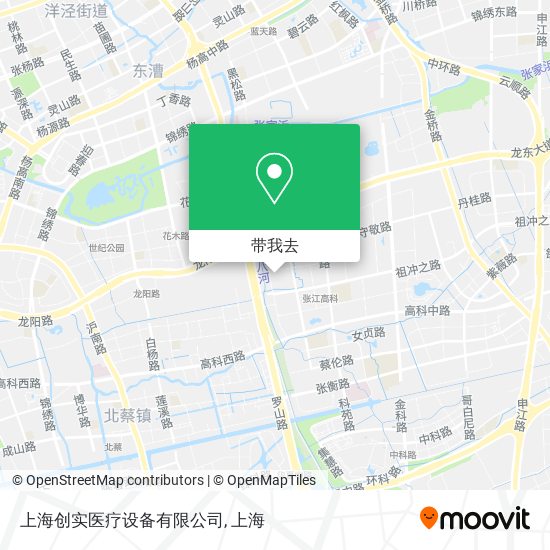 上海创实医疗设备有限公司地图