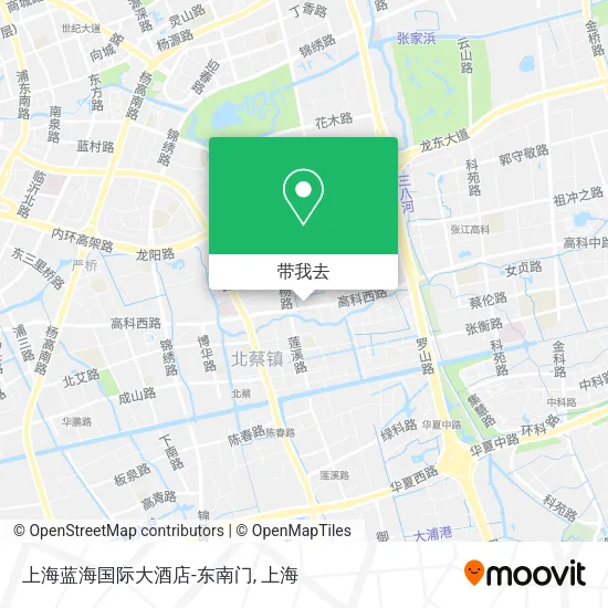 上海蓝海国际大酒店-东南门地图