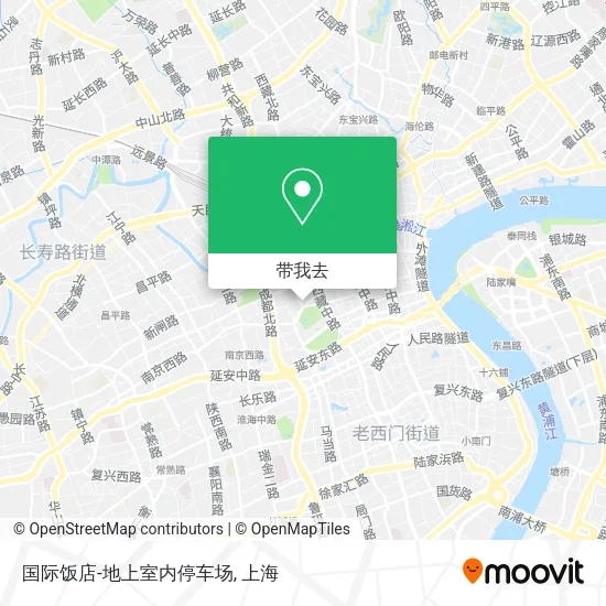 国际饭店-地上室内停车场地图