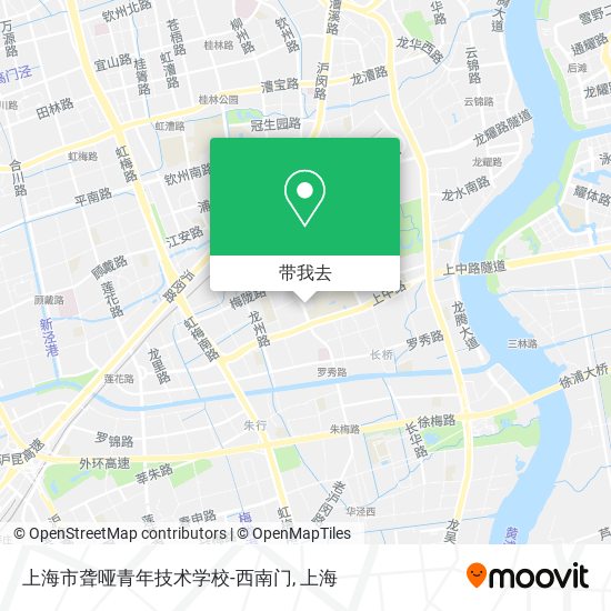 上海市聋哑青年技术学校-西南门地图