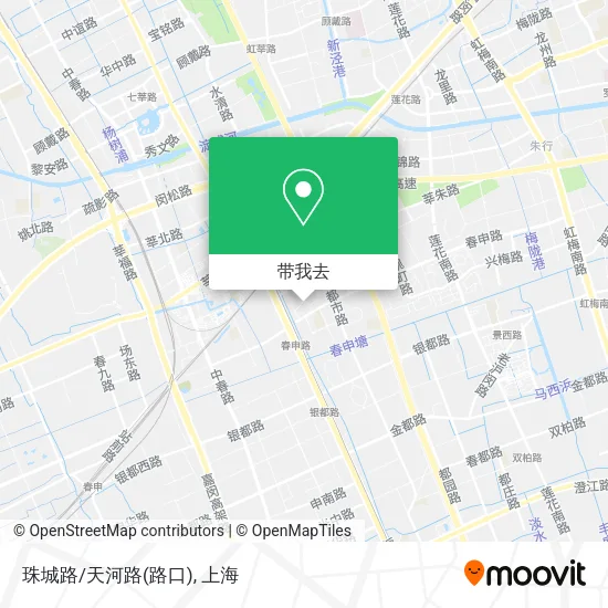 珠城路/天河路(路口)地图