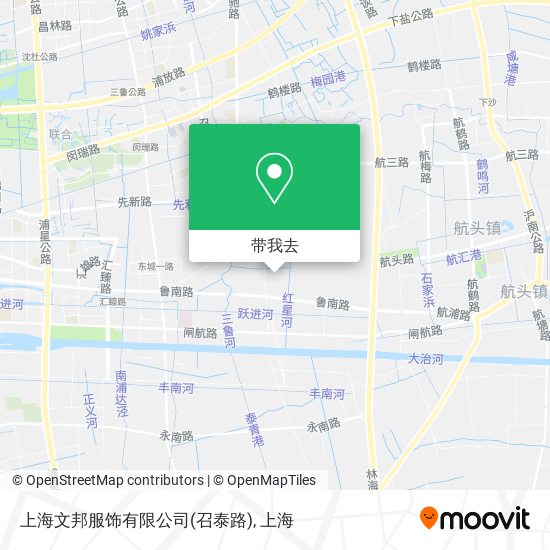 上海文邦服饰有限公司(召泰路)地图