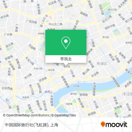 中国国际旅行社(飞虹路)地图