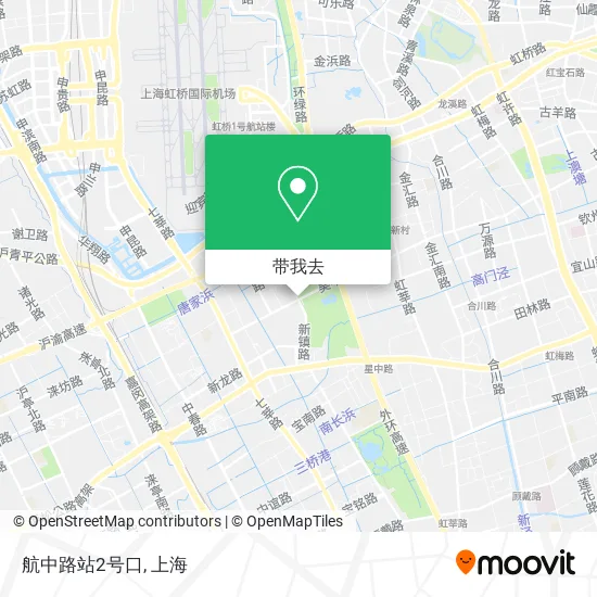 航中路站2号口地图