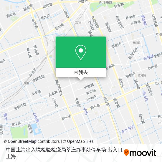 中国上海出入境检验检疫局莘庄办事处停车场-出入口地图