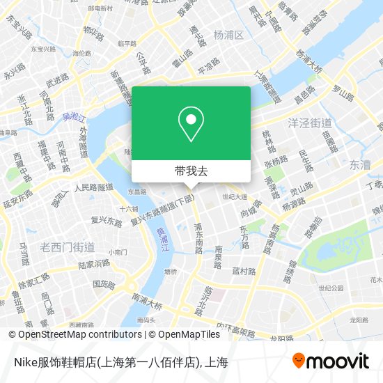 Nike服饰鞋帽店(上海第一八佰伴店)地图