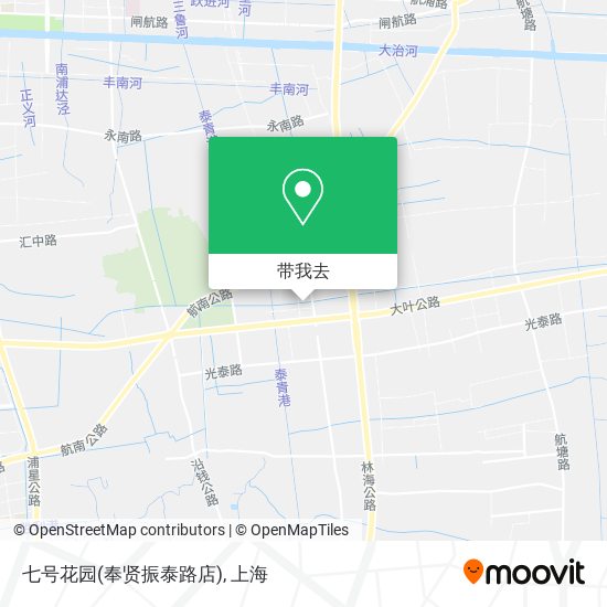 七号花园(奉贤振泰路店)地图