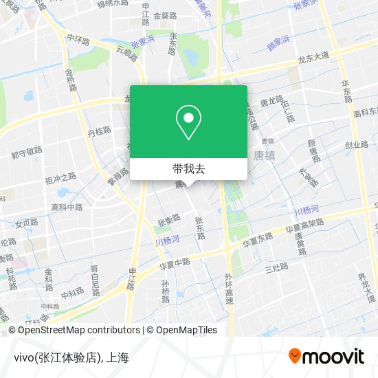 vivo(张江体验店)地图