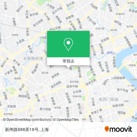 新闸路888弄18号地图