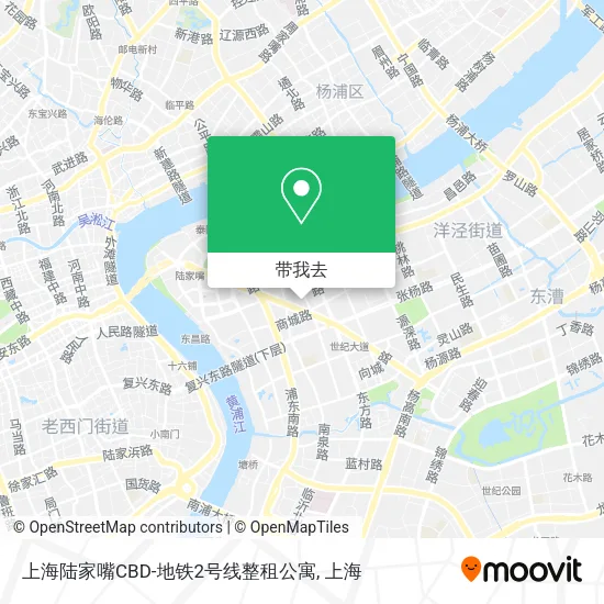 上海陆家嘴CBD-地铁2号线整租公寓地图