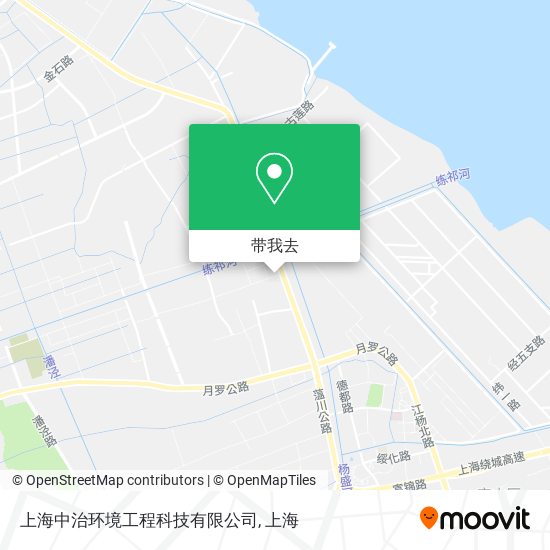 上海中治环境工程科技有限公司地图