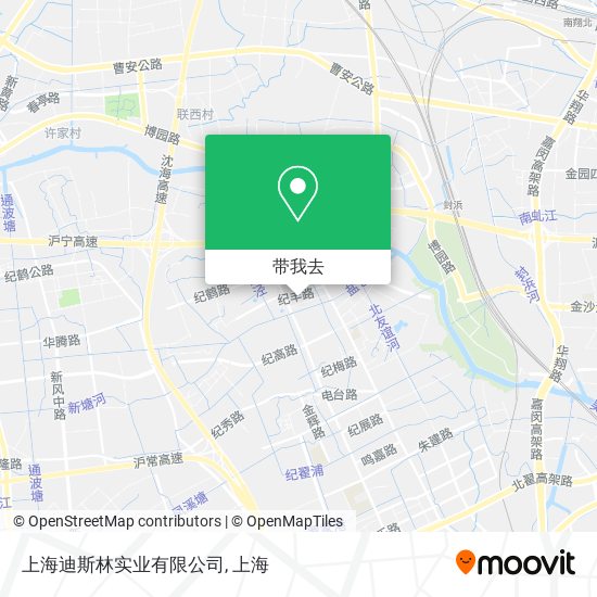 上海迪斯林实业有限公司地图