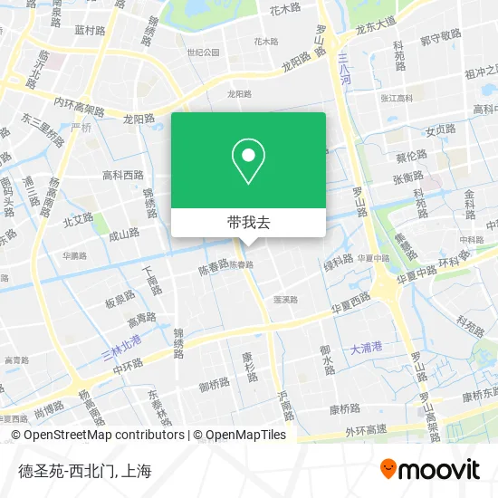 德圣苑-西北门地图