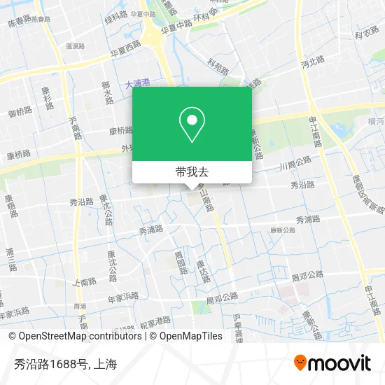 秀沿路1688号地图
