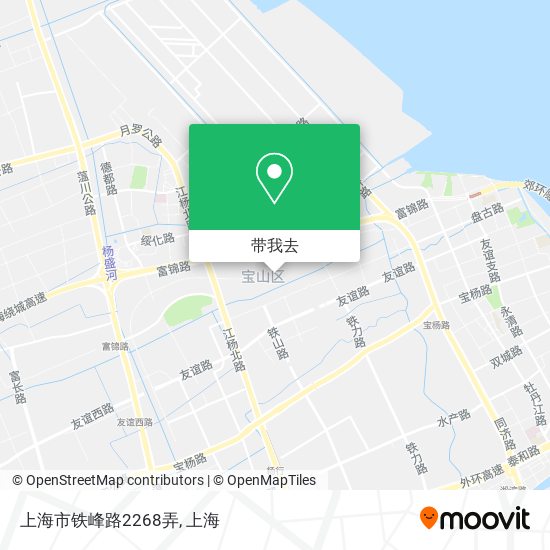 上海市铁峰路2268弄地图