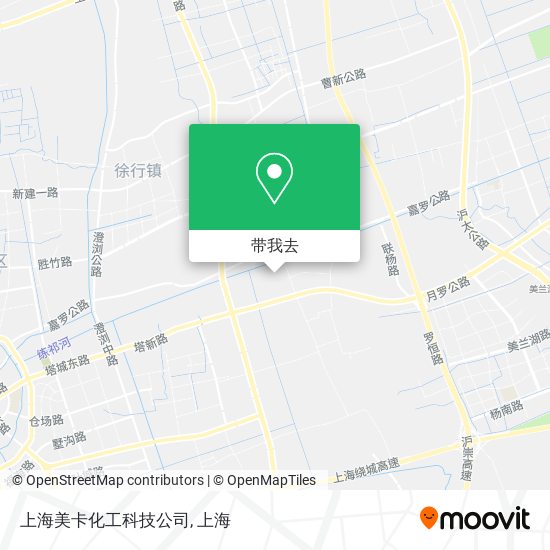 上海美卡化工科技公司地图