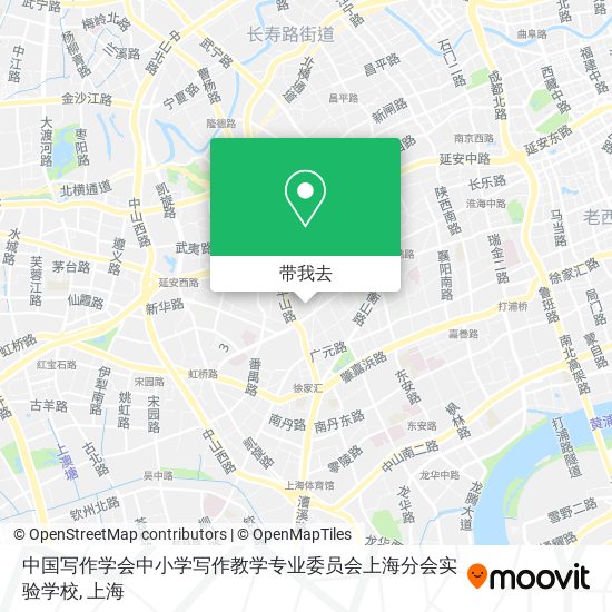 中国写作学会中小学写作教学专业委员会上海分会实验学校地图