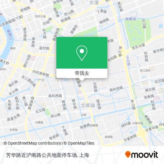 芳华路近沪南路公共地面停车场地图