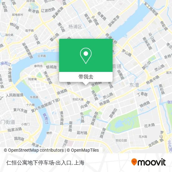 仁恒公寓地下停车场-出入口地图