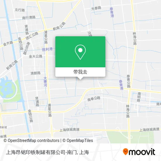上海昂铭印铁制罐有限公司-南门地图