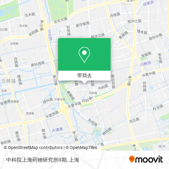 中科院上海药物研究所II期地图