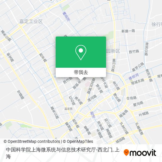 中国科学院上海微系统与信息技术研究厅-西北门地图