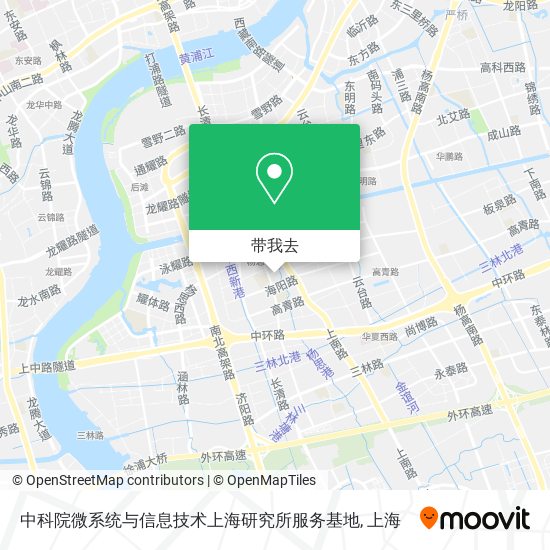 中科院微系统与信息技术上海研究所服务基地地图