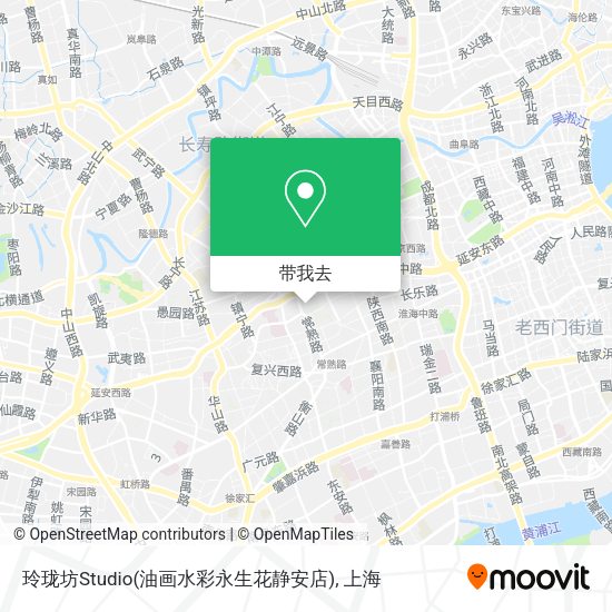 玲珑坊Studio(油画水彩永生花静安店)地图