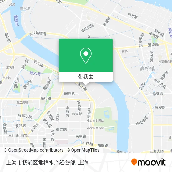 上海市杨浦区君祥水产经营部地图
