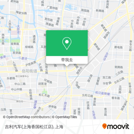 吉利汽车(上海香国松江店)地图