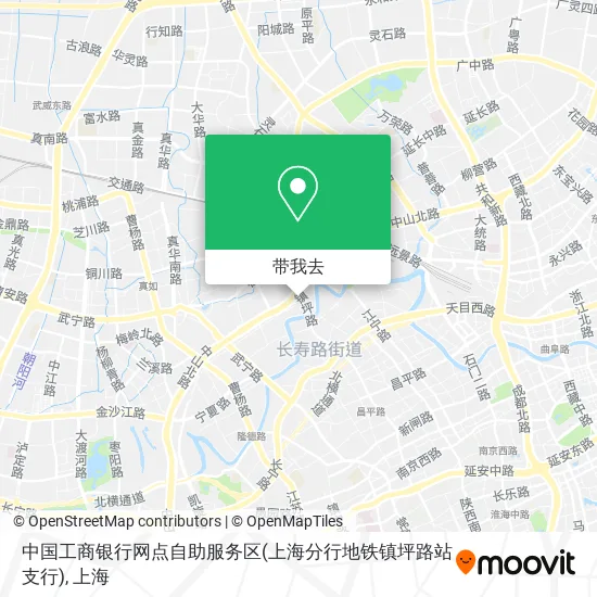 中国工商银行网点自助服务区(上海分行地铁镇坪路站支行)地图