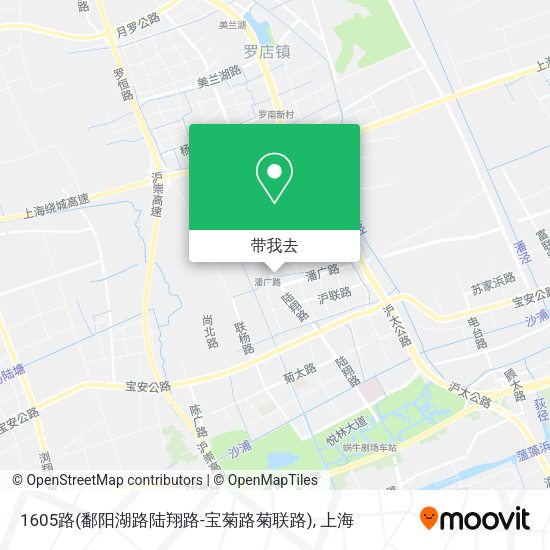 1605路(鄱阳湖路陆翔路-宝菊路菊联路)地图
