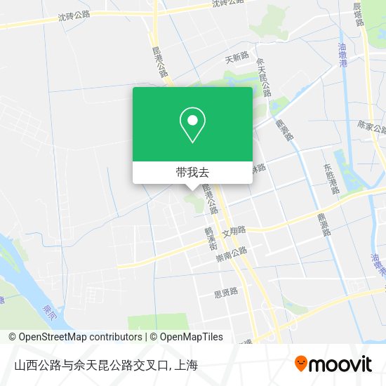 山西公路与佘天昆公路交叉口地图