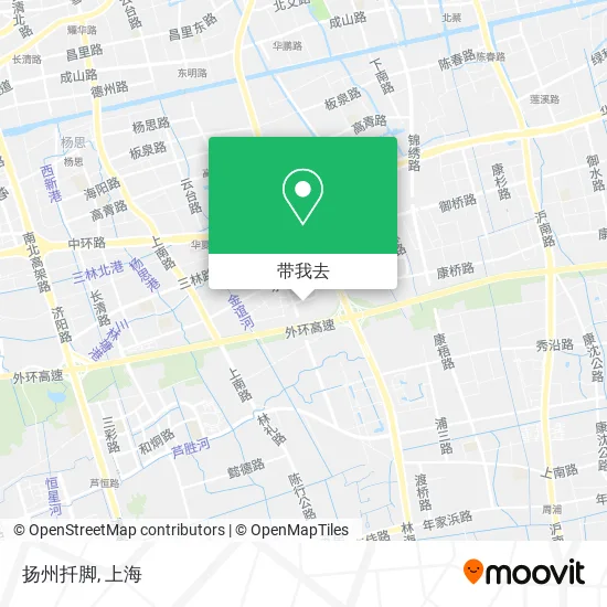 扬州扦脚地图