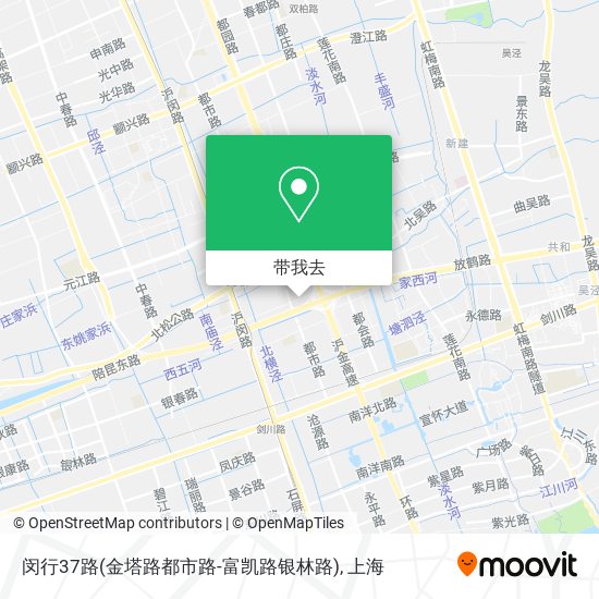 闵行37路(金塔路都市路-富凯路银林路)地图