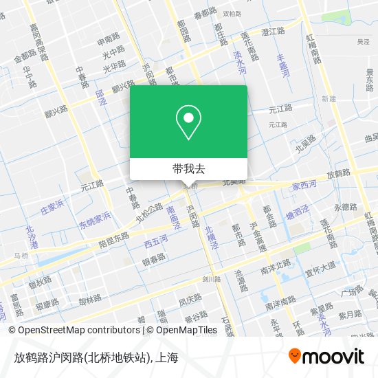 放鹤路沪闵路(北桥地铁站)地图