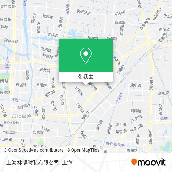 上海林蝶时装有限公司地图