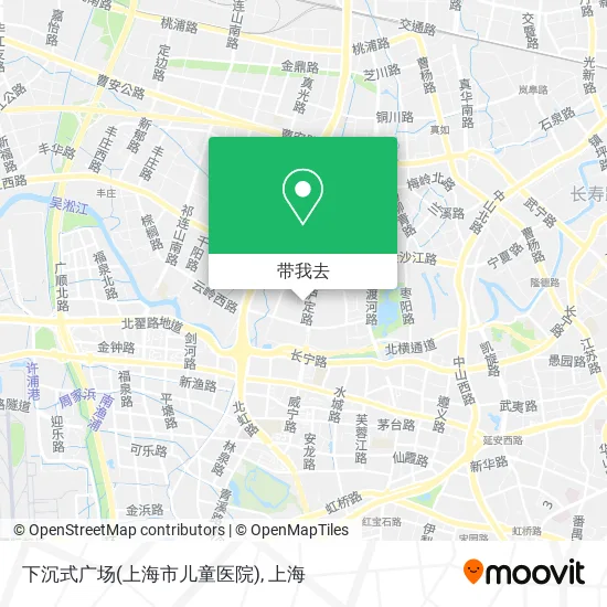 下沉式广场(上海市儿童医院)地图