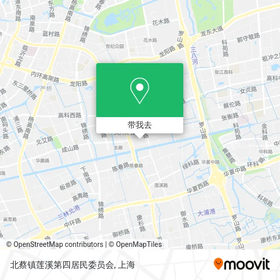 北蔡镇莲溪第四居民委员会地图