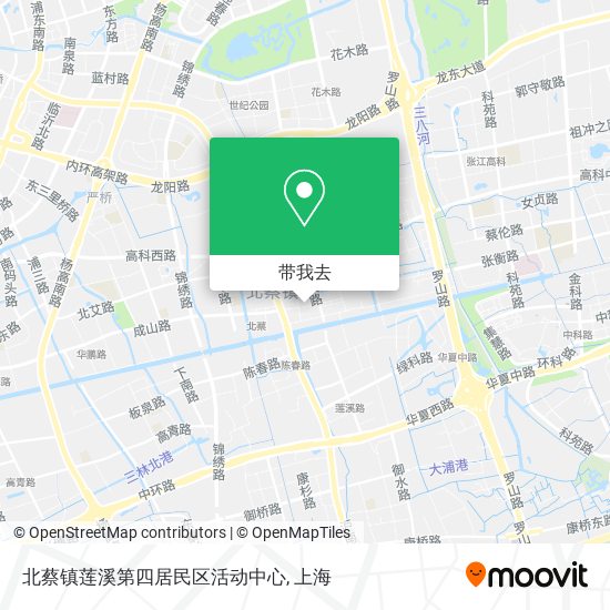 北蔡镇莲溪第四居民区活动中心地图