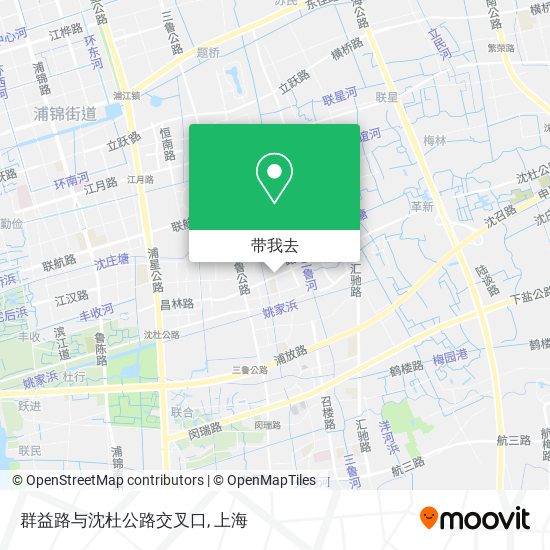 群益路与沈杜公路交叉口地图