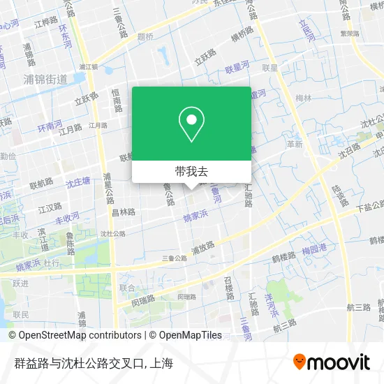 群益路与沈杜公路交叉口地图