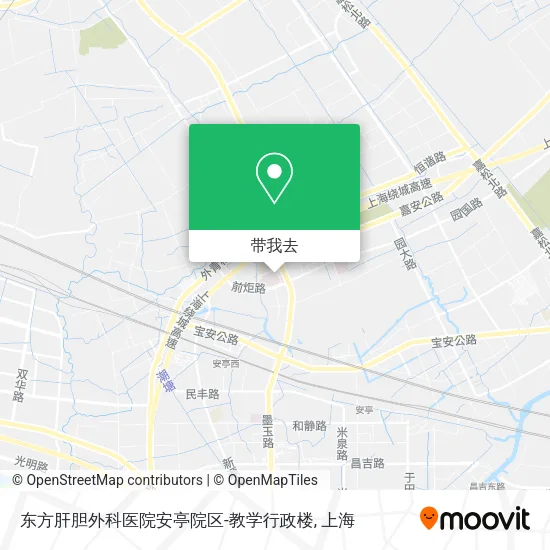东方肝胆外科医院安亭院区-教学行政楼地图
