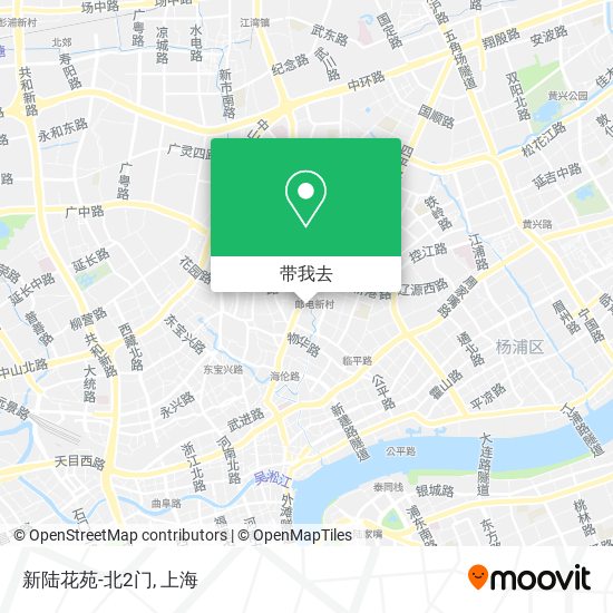 新陆花苑-北2门地图