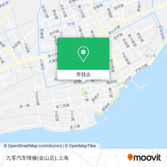 九零汽车维修(金山店)地图