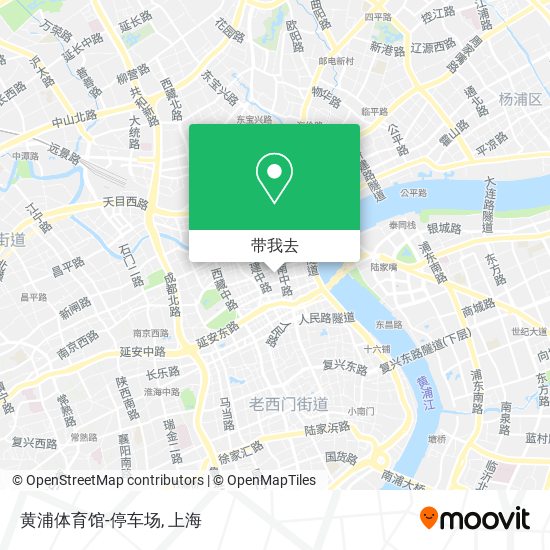 黄浦体育馆-停车场地图