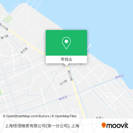 上海悟强物资有限公司(第一分公司)地图
