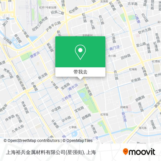 上海裕兵金属材料有限公司(星强街)地图